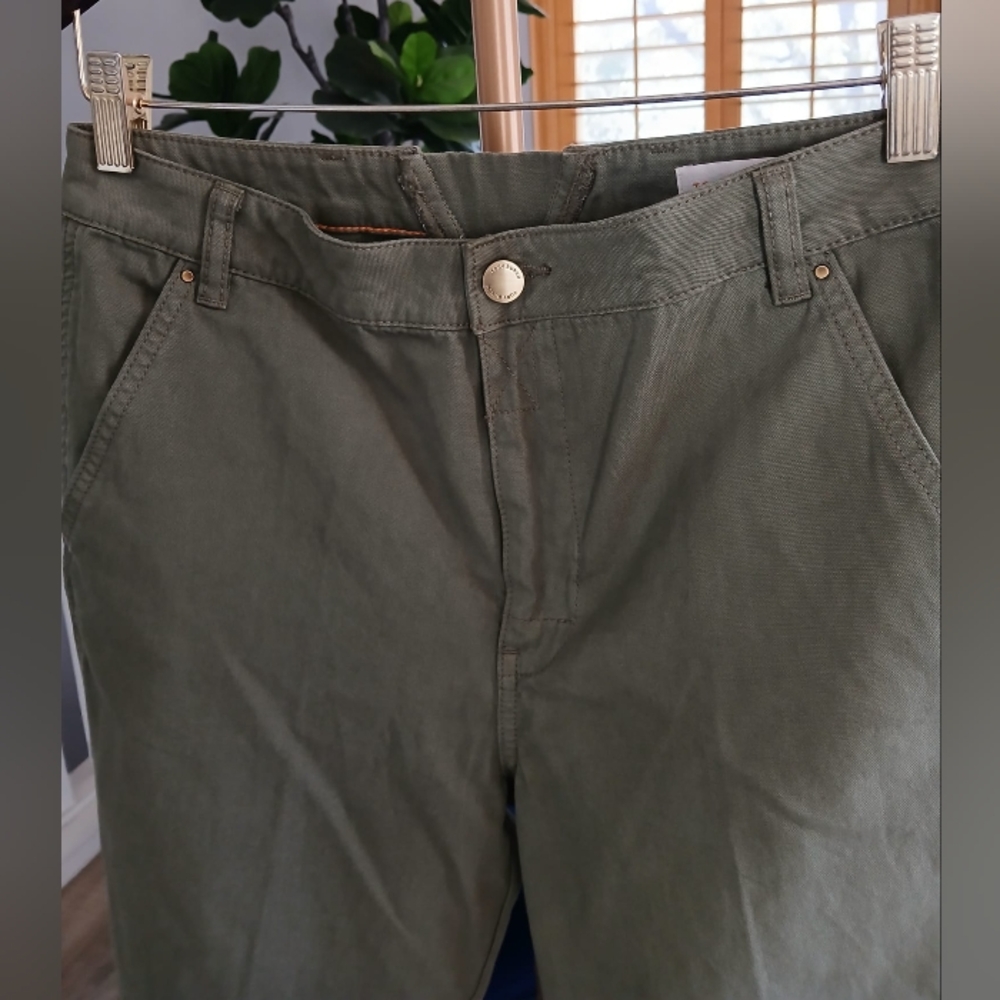 TORY BURCH Ladies Agave Green Flared Trousers Pants Size 28 - Picture 5 of 9
